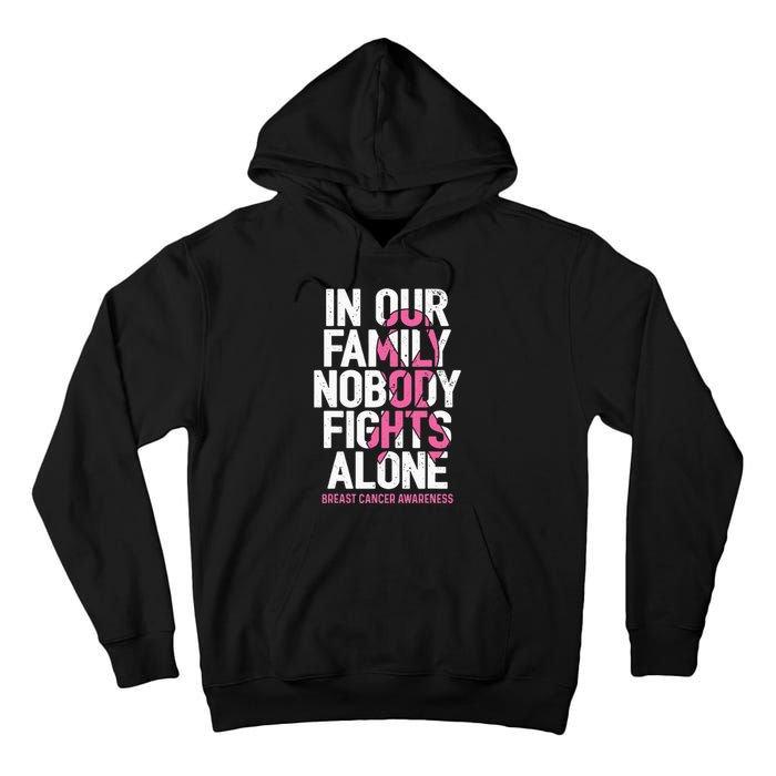 vintage nobody fights alone breast cancer awareness Tall Hoodie