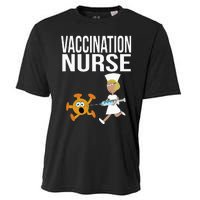 Vaccination Nurse Funny Vaccinated Virus Vaccinator Gift Cooling Performance Crew T-Shirt