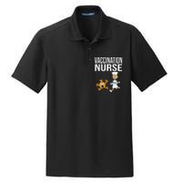 Vaccination Nurse Funny Vaccinated Virus Vaccinator Gift Dry Zone Grid Polo