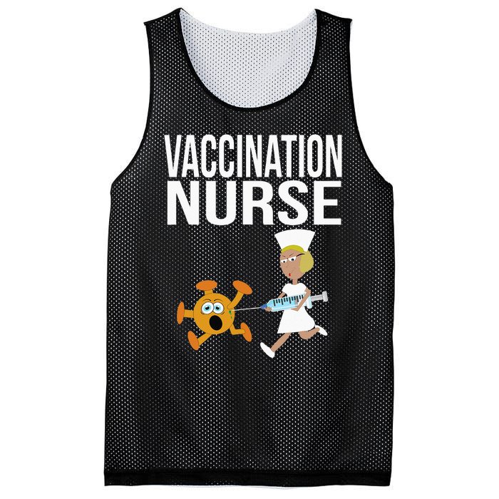 Vaccination Nurse Funny Vaccinated Virus Vaccinator Gift Mesh Reversible Basketball Jersey Tank