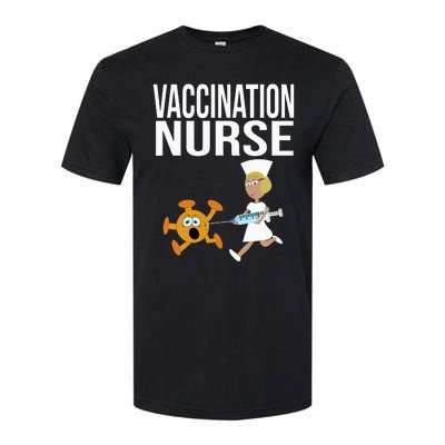 Vaccination Nurse Funny Vaccinated Virus Vaccinator Gift Softstyle CVC T-Shirt