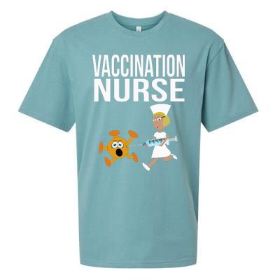 Vaccination Nurse Funny Vaccinated Virus Vaccinator Gift Sueded Cloud Jersey T-Shirt