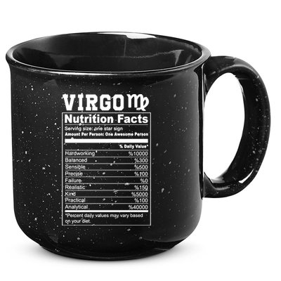 Virgo Nutrition Facts Cool Gift 15oz Campfire Ceramic Mug