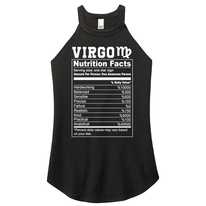 Virgo Nutrition Facts Cool Gift Women's Perfect Tri Rocker Tank