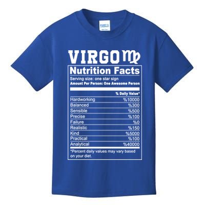Virgo Nutrition Facts Cool Gift Kids T-Shirt