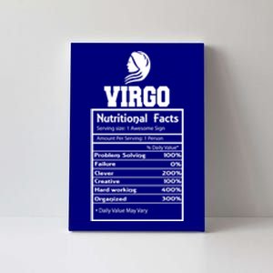 Virgo Nutritional Facts Horoscope Zodiac Astrology Sign Gift Canvas