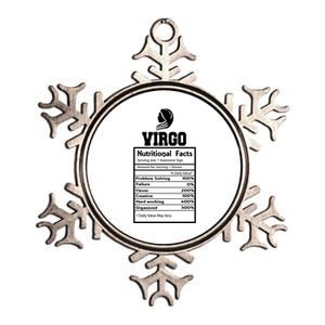 Virgo Nutritional Facts Horoscope Zodiac Astrology Sign Gift Metallic Star Ornament