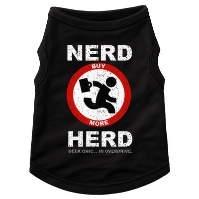 Vintage Nerd Herd Geek Chic In Overdrive Doggie Tank