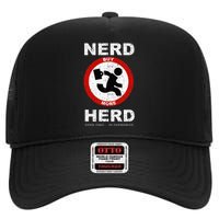 Vintage Nerd Herd Geek Chic In Overdrive High Crown Mesh Back Trucker Hat