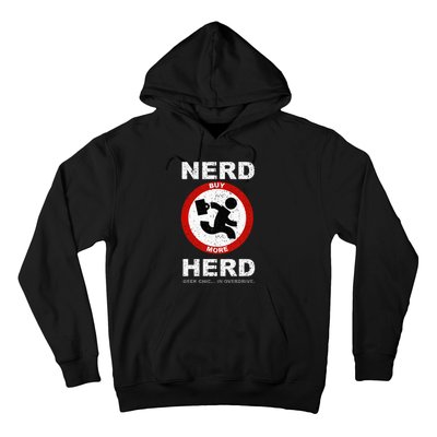 Vintage Nerd Herd Geek Chic In Overdrive Hoodie