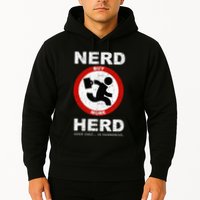 Vintage Nerd Herd Geek Chic In Overdrive Hoodie
