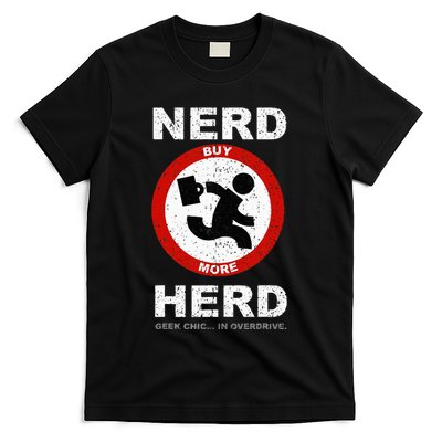 Vintage Nerd Herd Geek Chic In Overdrive T-Shirt