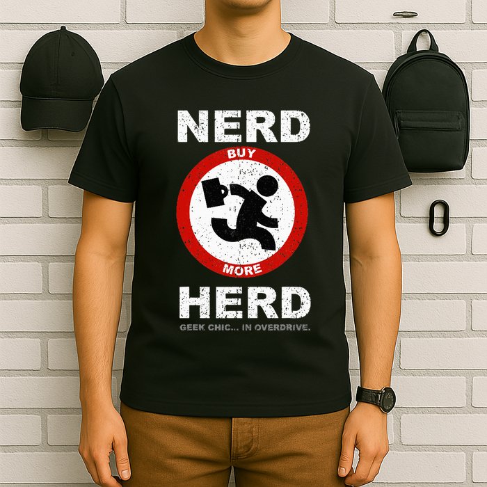 Vintage Nerd Herd Geek Chic In Overdrive T-Shirt