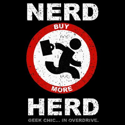 Vintage Nerd Herd Geek Chic In Overdrive T-Shirt