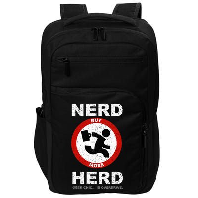 Vintage Nerd Herd Geek Chic In Overdrive Impact Tech Backpack