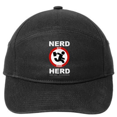Vintage Nerd Herd Geek Chic In Overdrive 7-Panel Snapback Hat