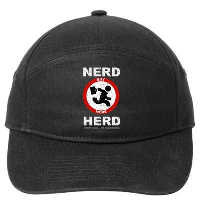 Vintage Nerd Herd Geek Chic In Overdrive 7-Panel Snapback Hat