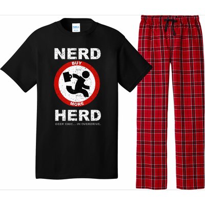 Vintage Nerd Herd Geek Chic In Overdrive Pajama Set