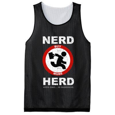 Vintage Nerd Herd Geek Chic In Overdrive Mesh Reversible Basketball Jersey Tank