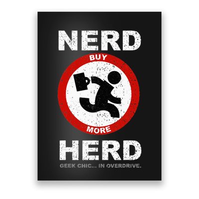 Vintage Nerd Herd Geek Chic In Overdrive Poster