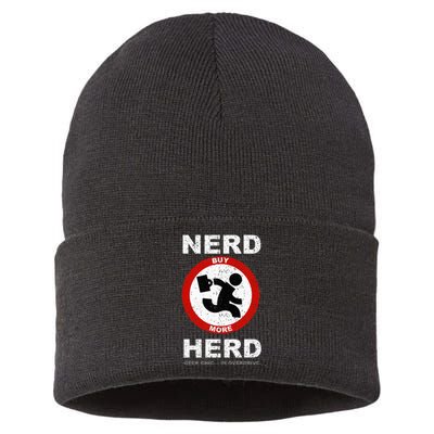 Vintage Nerd Herd Geek Chic In Overdrive Sustainable Knit Beanie