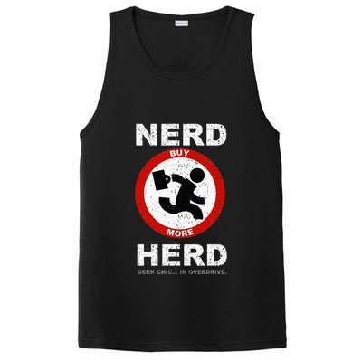 Vintage Nerd Herd Geek Chic In Overdrive PosiCharge Competitor Tank