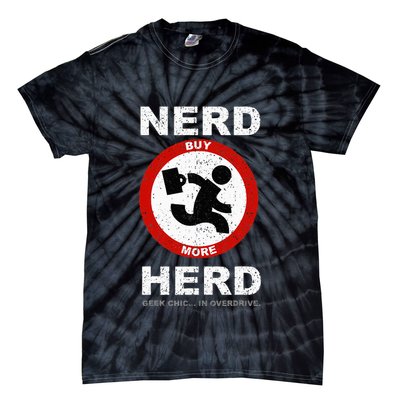 Vintage Nerd Herd Geek Chic In Overdrive Tie-Dye T-Shirt