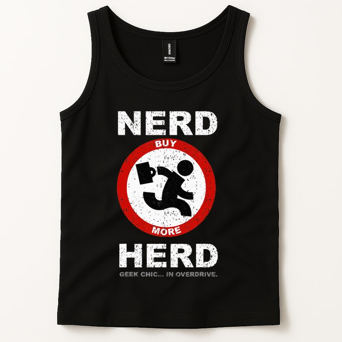 Vintage Nerd Herd Geek Chic In Overdrive Tank Top