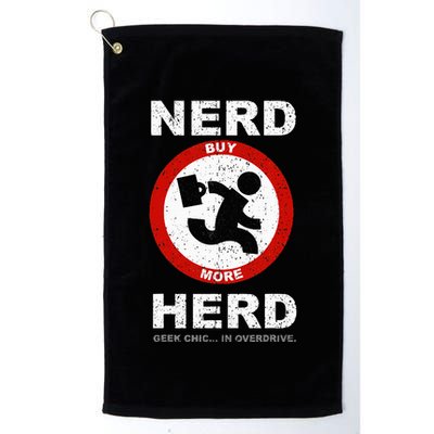 Vintage Nerd Herd Geek Chic In Overdrive Golf Towel