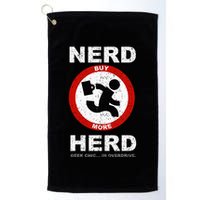Vintage Nerd Herd Geek Chic In Overdrive Golf Towel