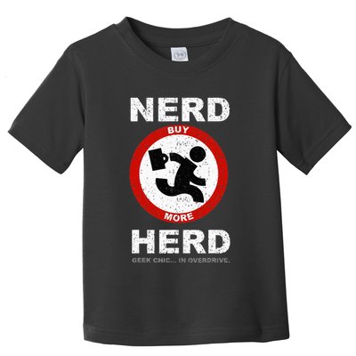 Vintage Nerd Herd Geek Chic In Overdrive Toddler T-Shirt