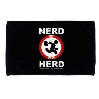 Vintage Nerd Herd Geek Chic In Overdrive Microfiber Hand Towel
