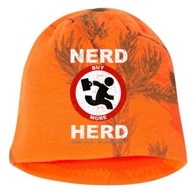 Vintage Nerd Herd Geek Chic In Overdrive Kati - Camo Knit Beanie