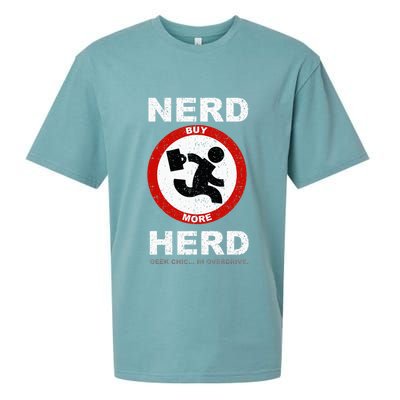 Vintage Nerd Herd Geek Chic In Overdrive Sueded Cloud Jersey T-Shirt