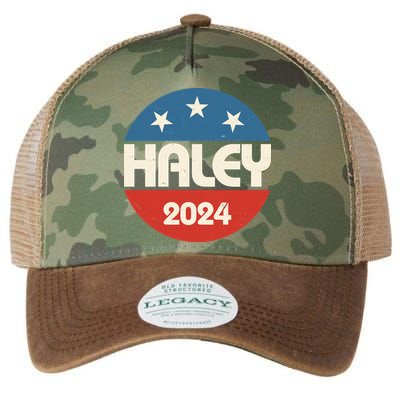 Vintage Nikki Haley For President 2024 Election Legacy Tie Dye Trucker Hat