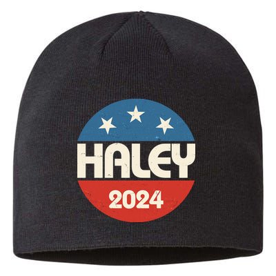 Vintage Nikki Haley For President 2024 Election Sustainable Beanie