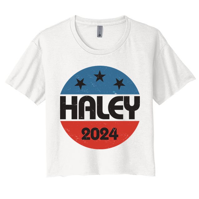 Vintage Nikki Haley For President 2024 Election Crop Top