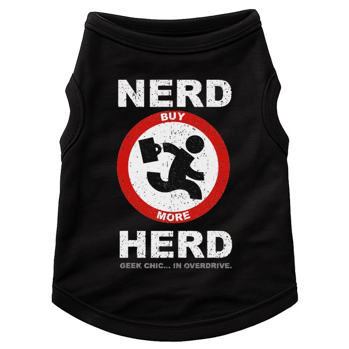 Vintage Nerd Herd Geek Chic In Overdrive Doggie Tank