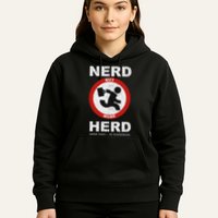 Vintage Nerd Herd Geek Chic In Overdrive Hoodie