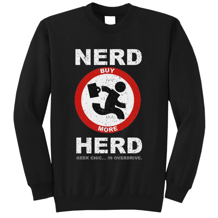 Vintage Nerd Herd Geek Chic In Overdrive Sweatshirt