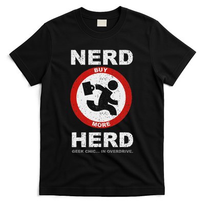 Vintage Nerd Herd Geek Chic In Overdrive T-Shirt