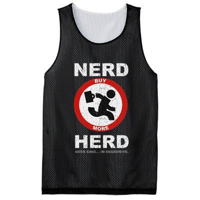 Vintage Nerd Herd Geek Chic In Overdrive Mesh Reversible Basketball Jersey Tank