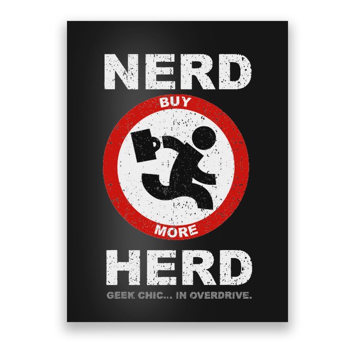 Vintage Nerd Herd Geek Chic In Overdrive Poster