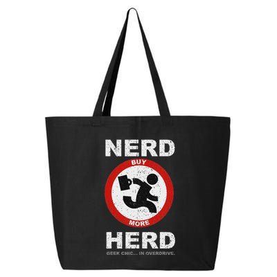 Vintage Nerd Herd Geek Chic In Overdrive 25L Jumbo Tote