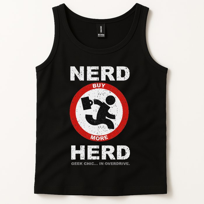 Vintage Nerd Herd Geek Chic In Overdrive Tank Top