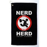 Vintage Nerd Herd Geek Chic In Overdrive Golf Towel