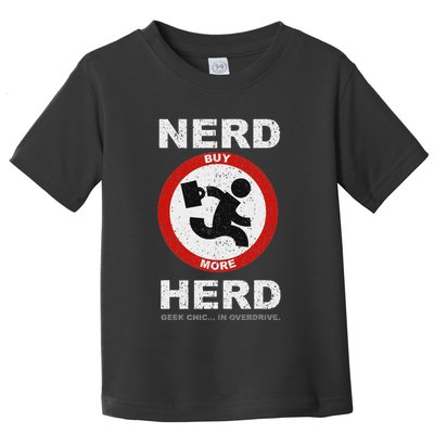 Vintage Nerd Herd Geek Chic In Overdrive Toddler T-Shirt