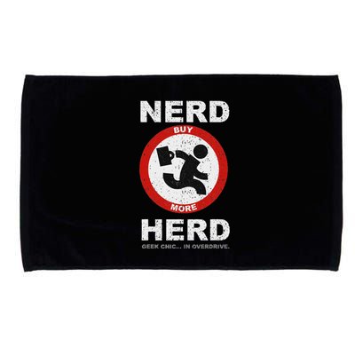 Vintage Nerd Herd Geek Chic In Overdrive Microfiber Hand Towel