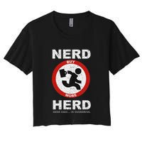 Vintage Nerd Herd Geek Chic In Overdrive Crop Top