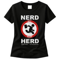 Vintage Nerd Herd Geek Chic In Overdrive Womens T-Shirt